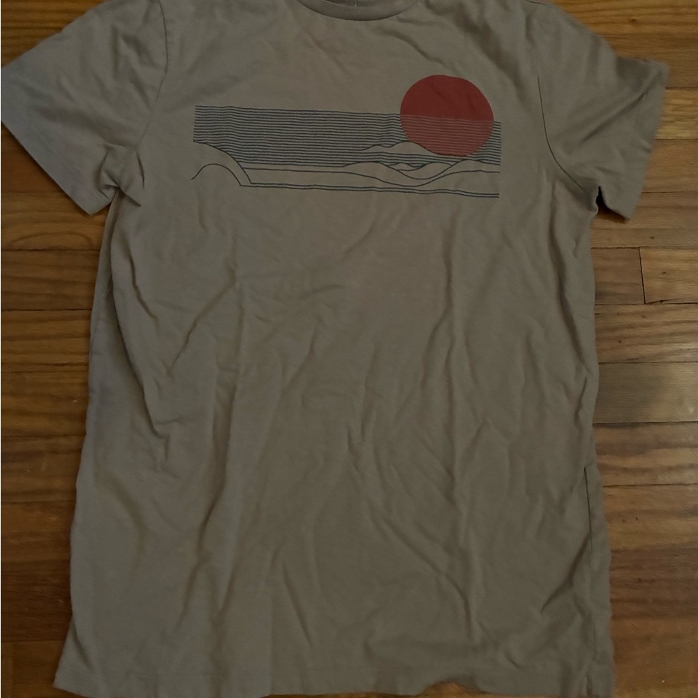 Graphic Print Men's T-Shirt - Gray